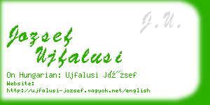 jozsef ujfalusi business card